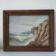 Painting on wood "seaside"