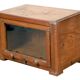Art Deco showcase in Burmese teak