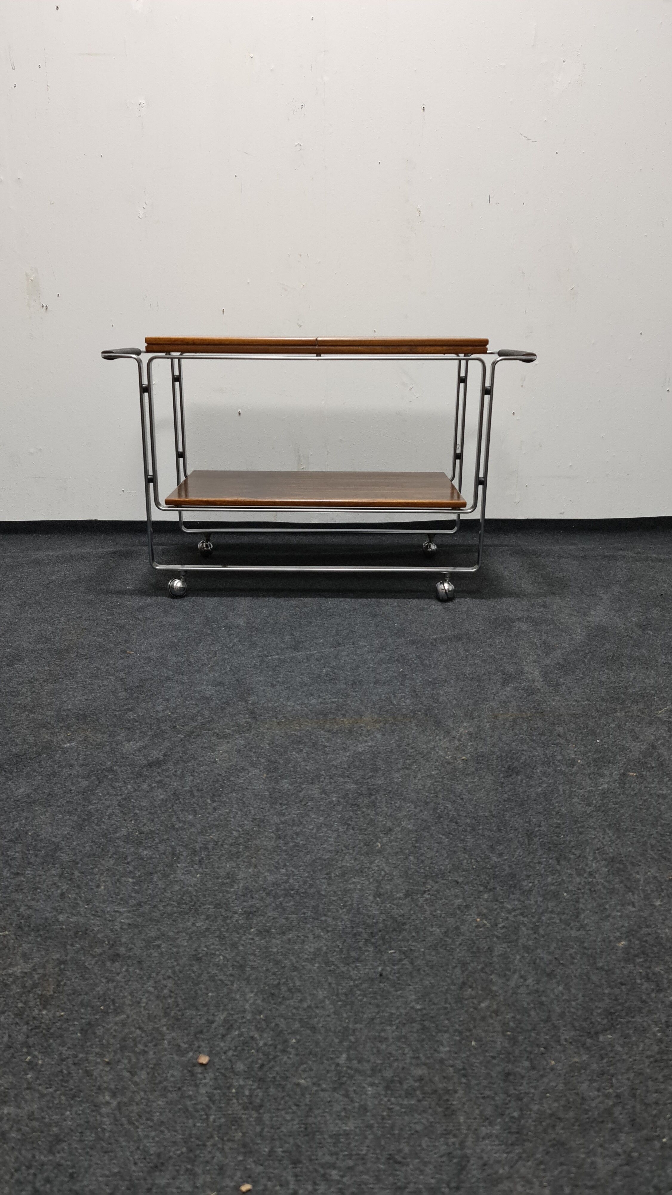 Vintage rosewood side table trolley