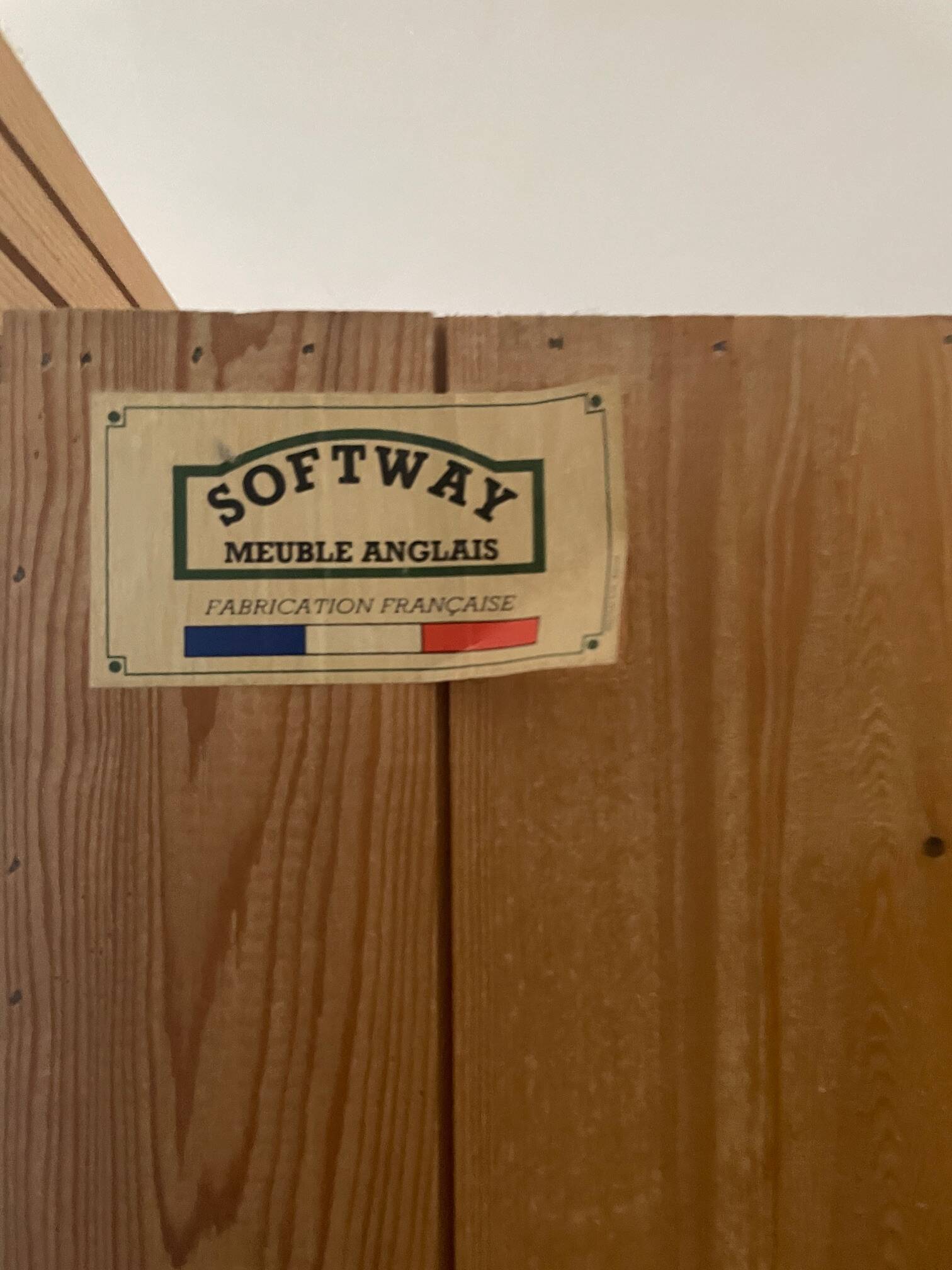 Solid pine wardrobe