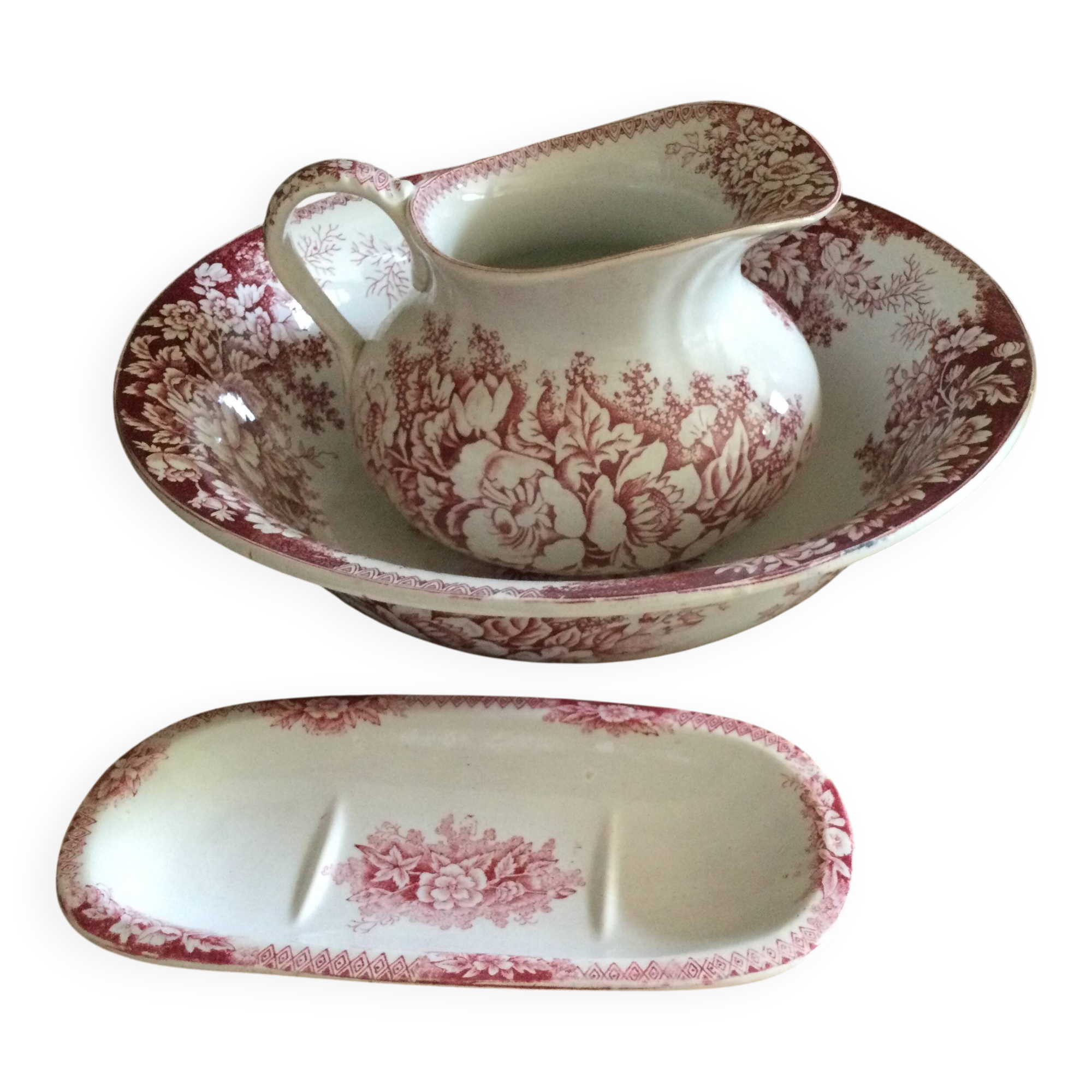 Antique iron earth toilet set