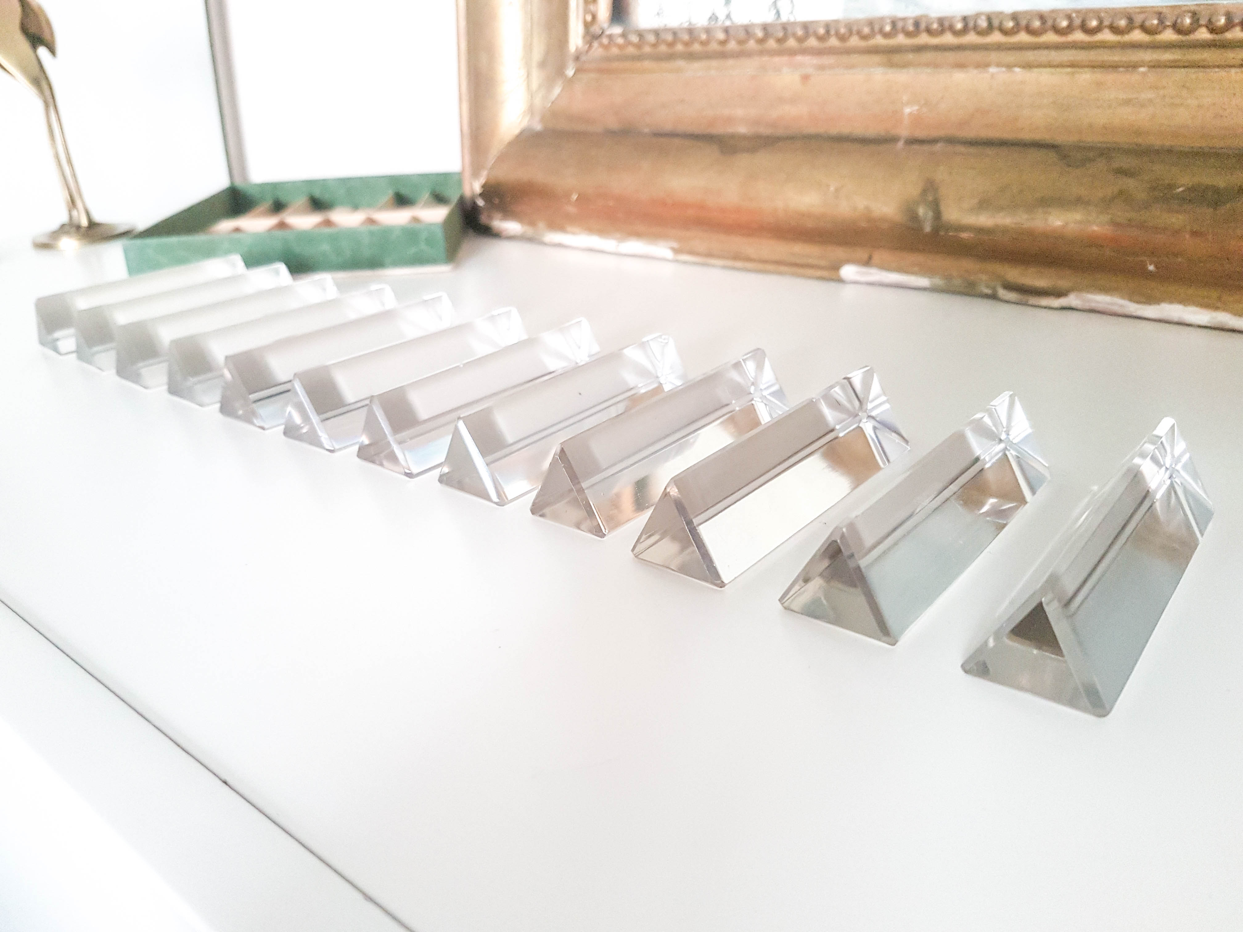 12 Baccarat crystal knife holders