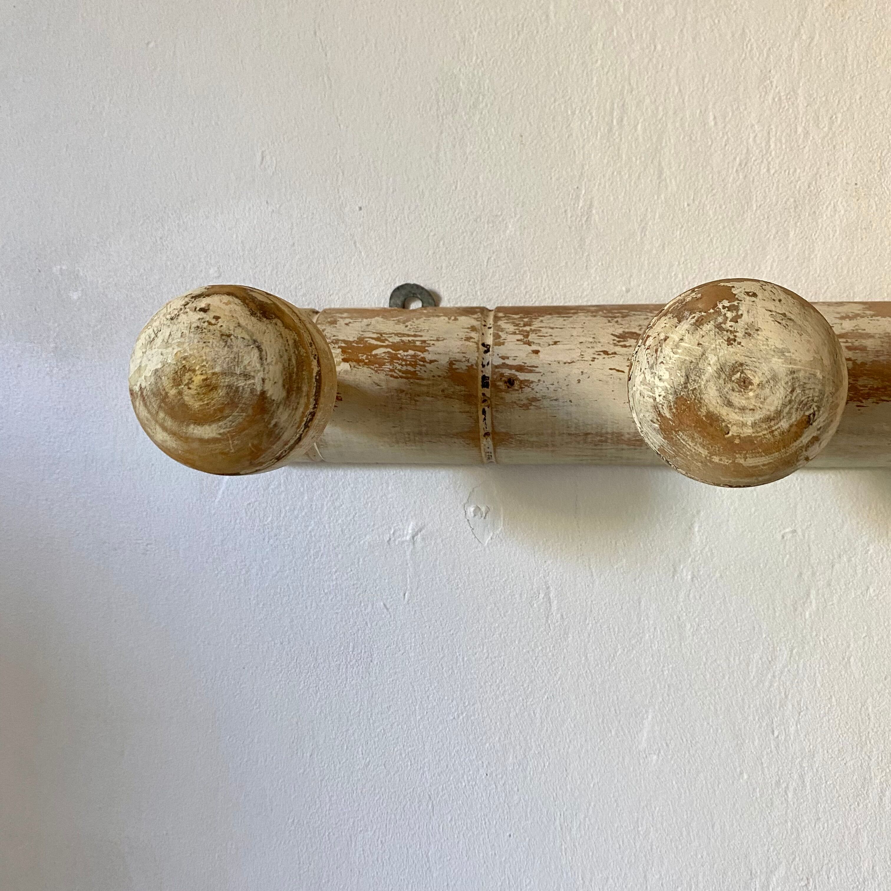 Old coat rack with 5 hooks