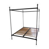 Wrought iron canopy bed