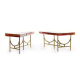 Decomposed coffee table in fractal resin signed Henri Fernandez