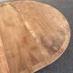 Round extendable dining table Regency central leg stripped mahogany 1960