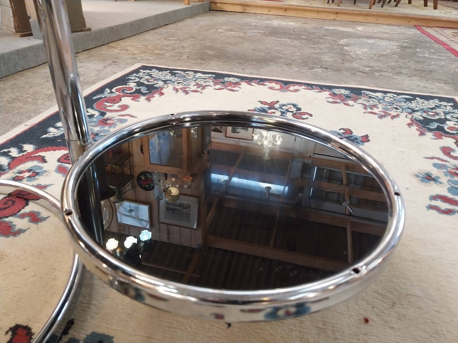 Chrome nesting coffee table