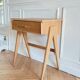Small renovated vintage desk, Scandinavian style, 1950s-60s.