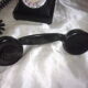 Telephone in black bakelite ericsson