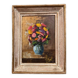 Oil painting on panel circa 1900