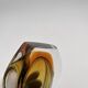 Sommerso Vase Flavio Poli Seguso Murano Green Amber Glass 1950