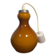 70s pear pendant light brown opaline