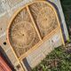 Rattan sun headboard one person