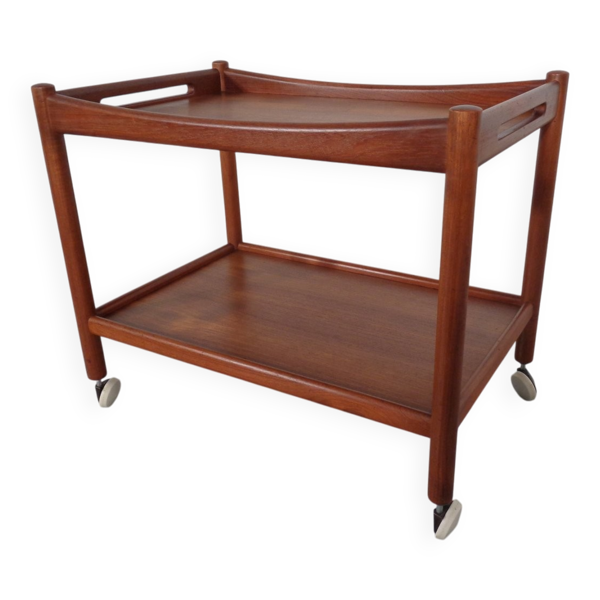 Teak Tea Cart by Hans J. Wegner for Andreas Tuck, Denmark, 1950s