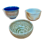 Set of 3 stoneware bowls