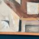 Original Swedish Oil on Canvas – “Komposition” by Arne Tengblad Vintage