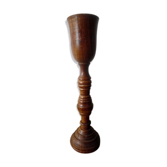 Wooden candlestick