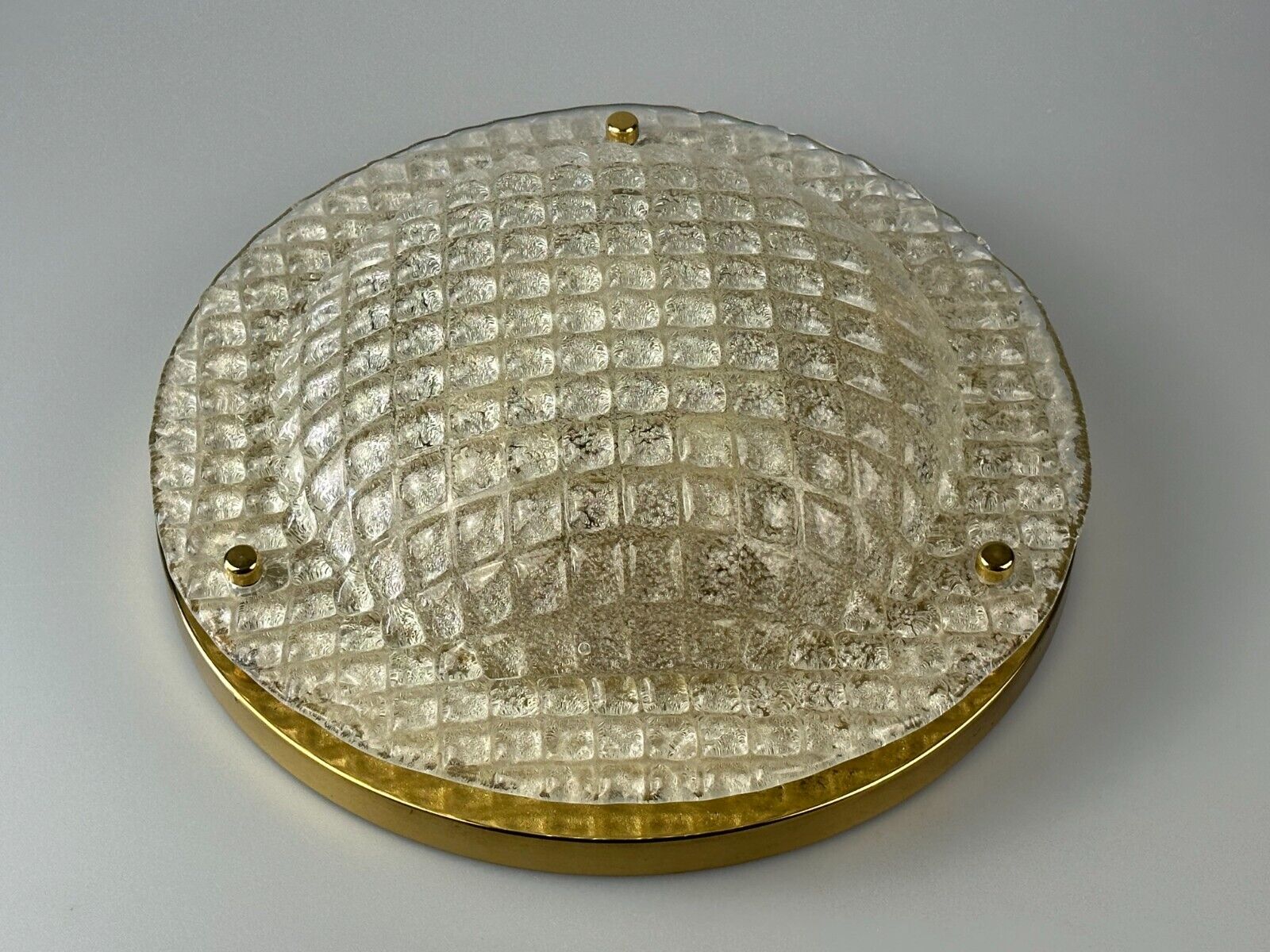 60s 70s Plafoniere ceiling lamp by Fischer Leuchten Germany Space Age