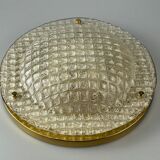 60s 70s Plafoniere ceiling lamp by Fischer Leuchten Germany Space Age