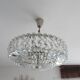 Lustre "Palwa" 6 fires in nickel brass and 60s crystal