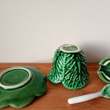 small cabbage-shaped slip pot