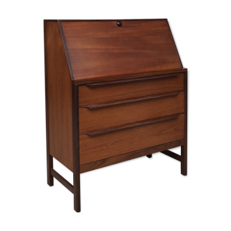 Vtg Mid Century Teak Bureau Chest Drawers Sideboard Desk Scandinavian Danish