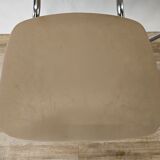 Set of four chairs in iron and skai 1970