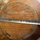 Large vintage monoxyle wooden bowl H 18 / D neck 30 cm