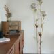 Mother-of-pearl flower floor lamp from the 70s