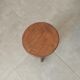 Antique oak stool, folk art