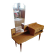 Console dressing table - hall furniture - drawer and mirror - 60s - vintage - modernist
