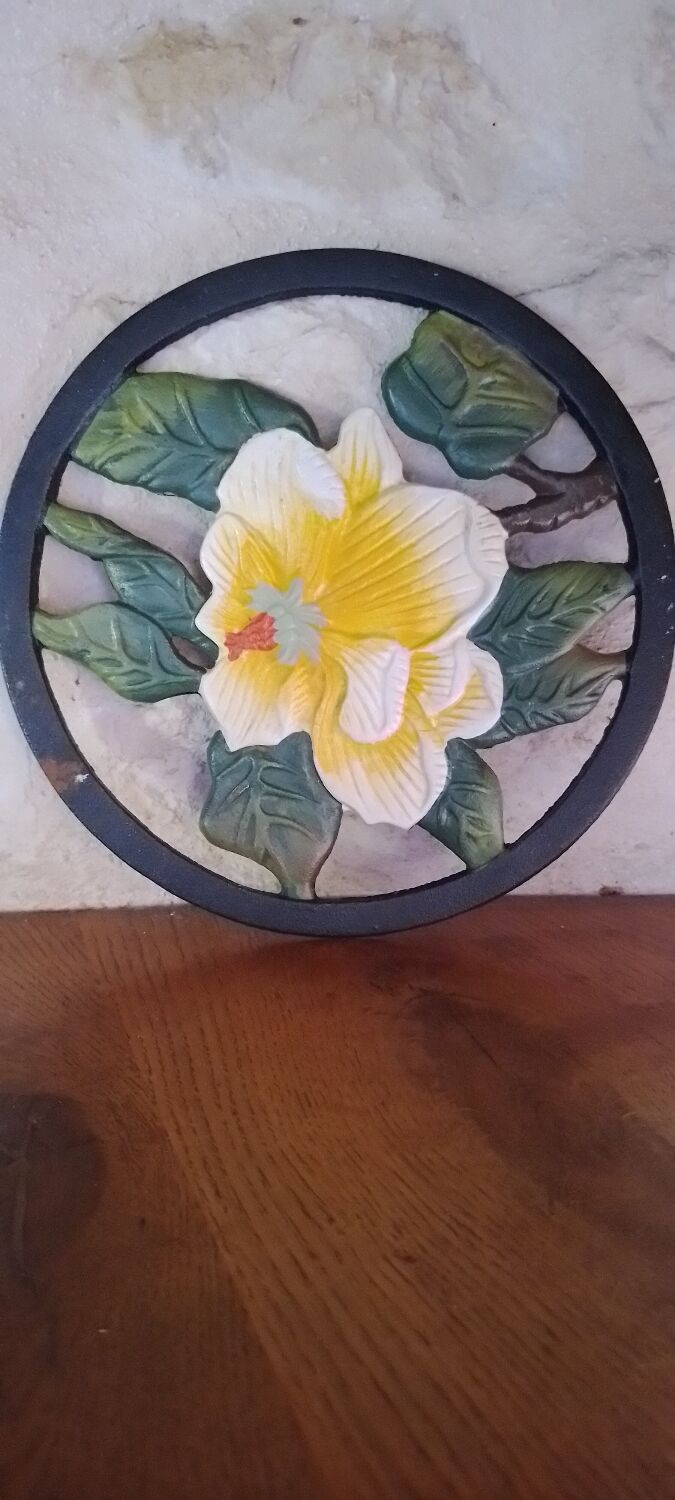 Vintage cast iron trivet