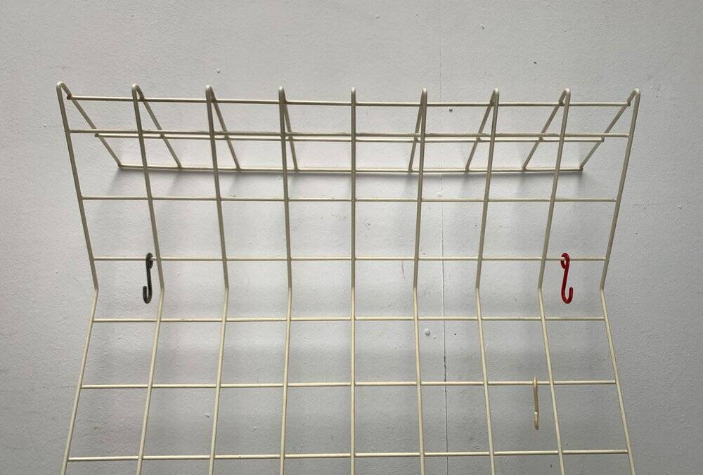 German minimalist Mid-Century coat rack in rope, 1960s