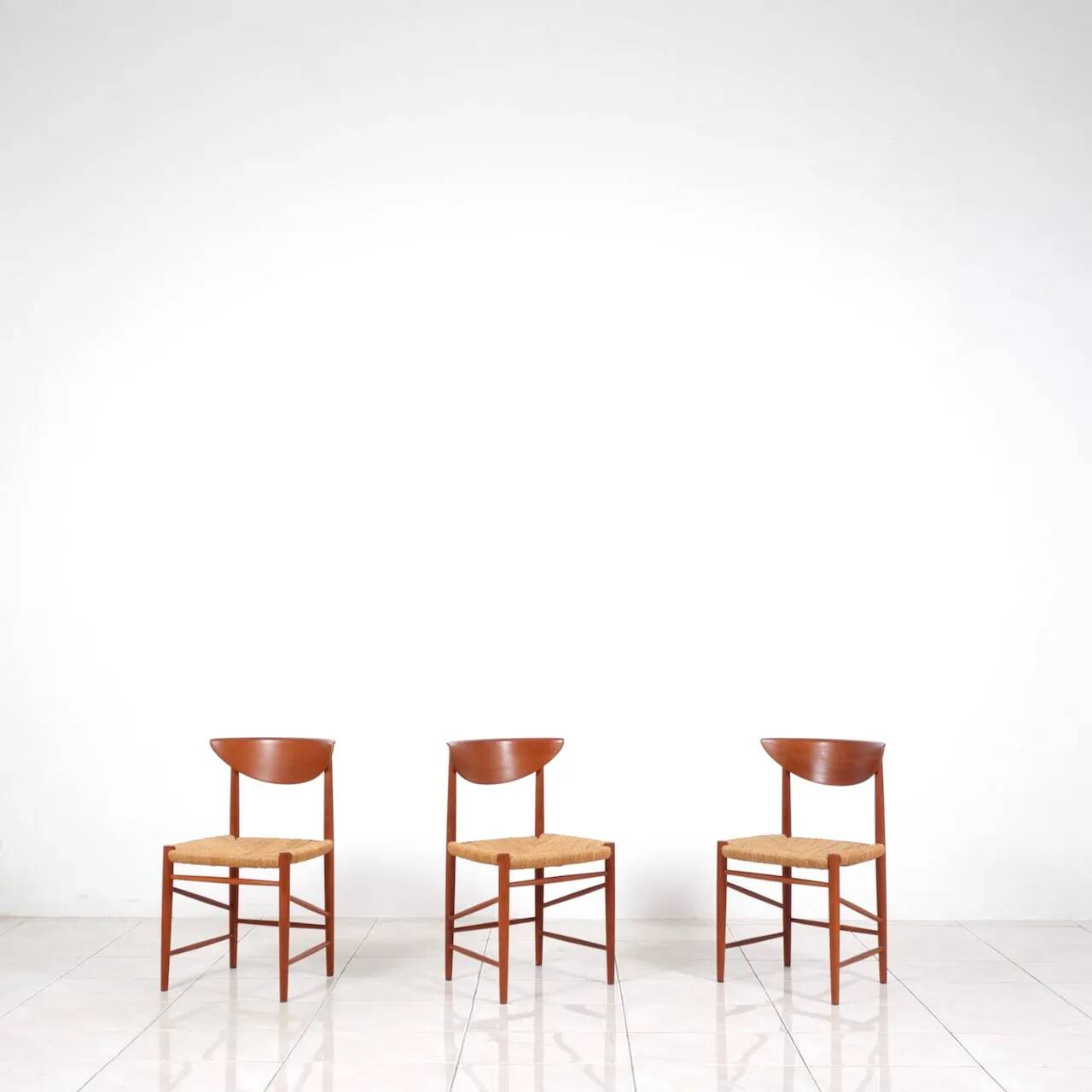 Ensemble de 4 chaises de salle à manger "316" par Hvidt & Molgaard-Nielsen en teck
