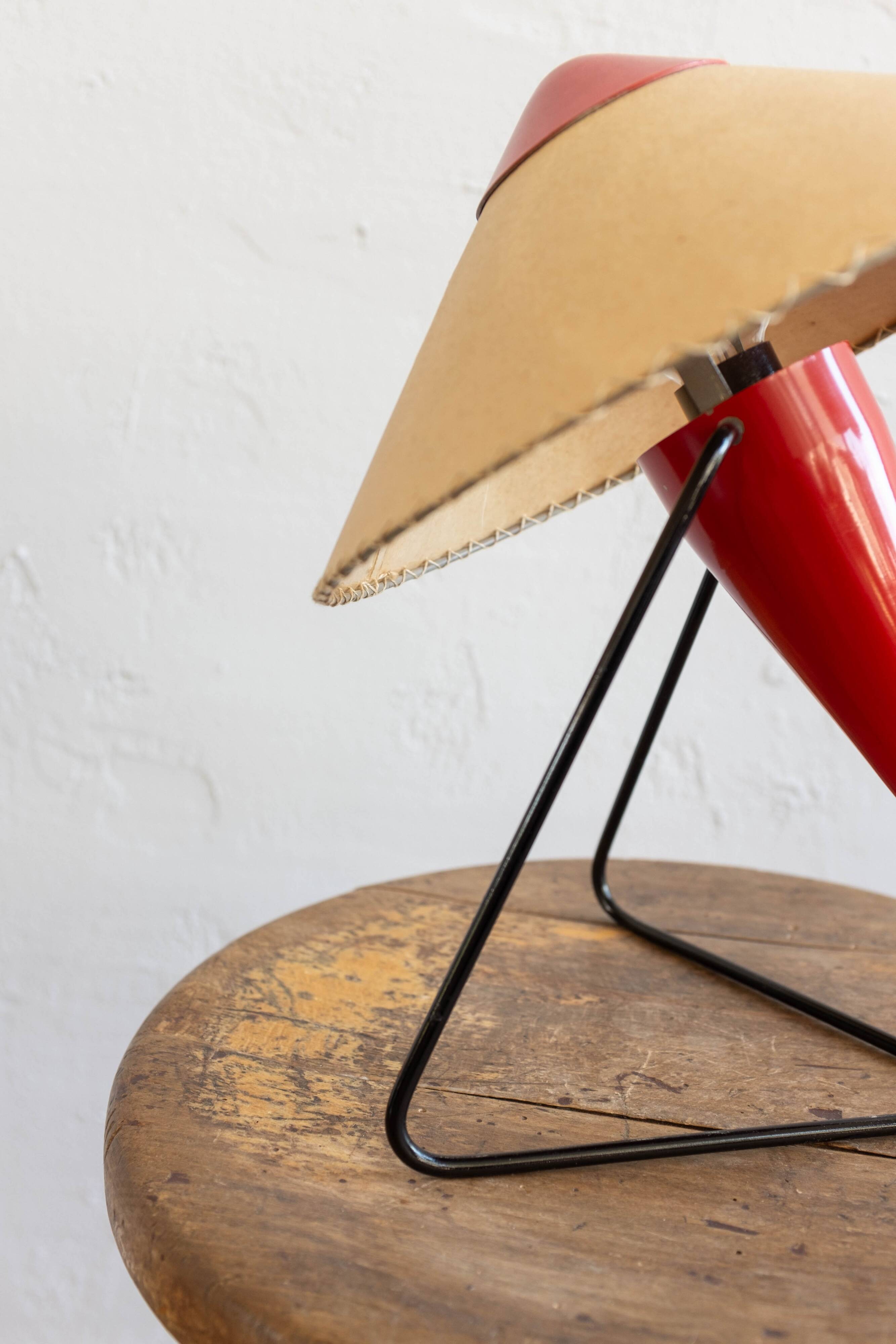 Mid Century Czech Table Lamp by Helena Frantova for Okolo, 1950s