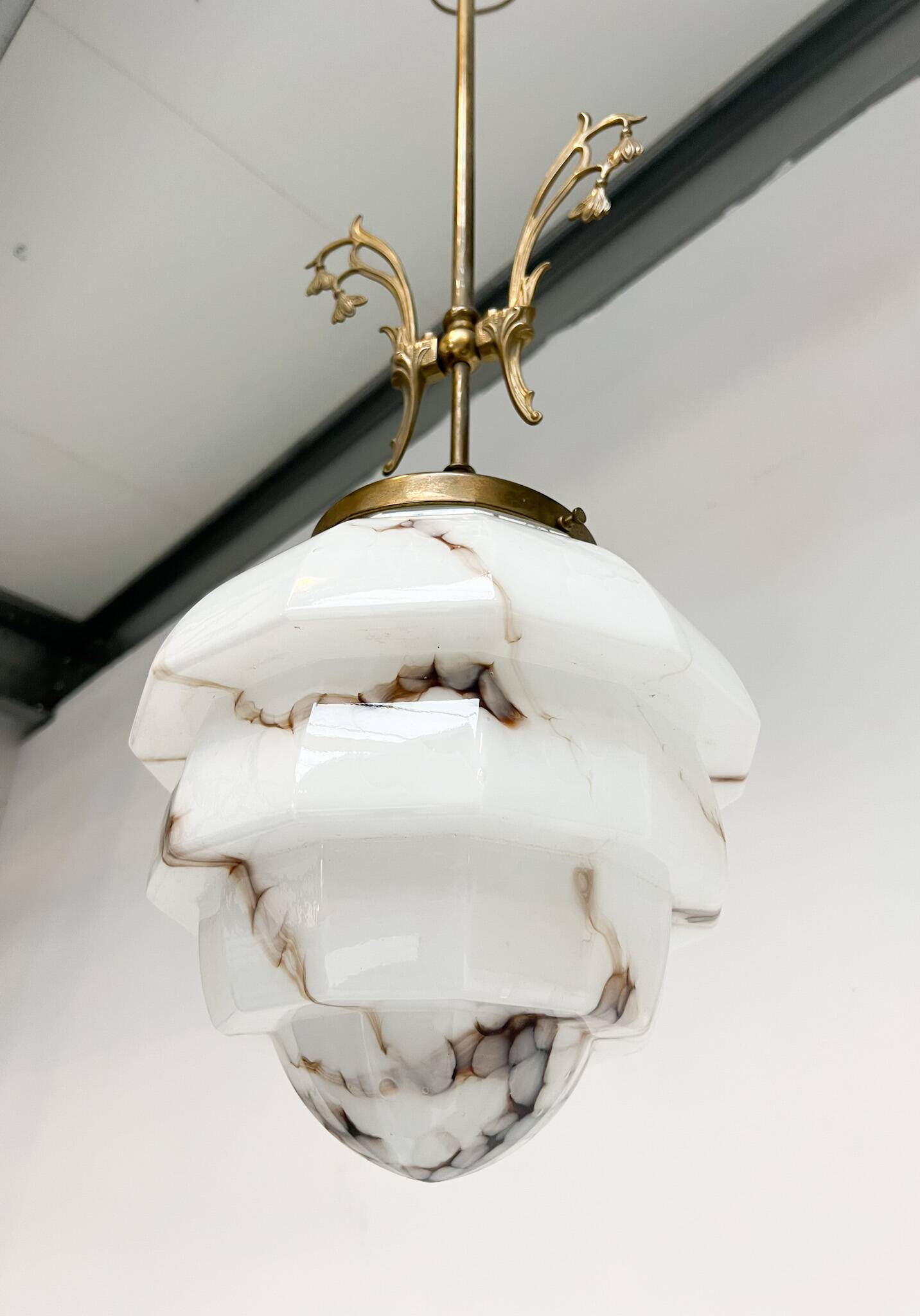 Art Deco ceiling lamp by Herda from the 1960s
