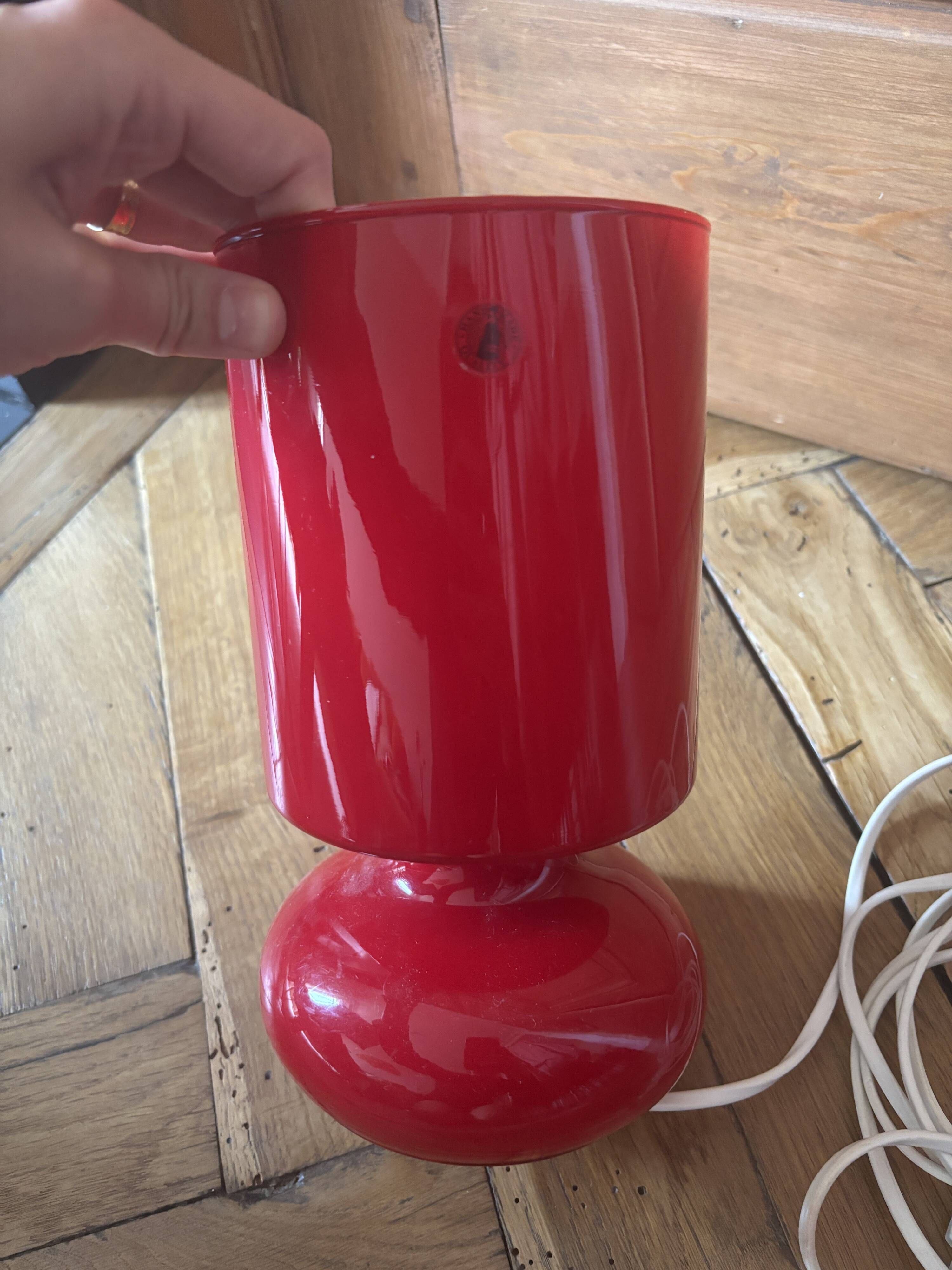 Lampe verre IKEA LYKTA vintage