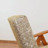 Vintage green granola ethnic design armchair