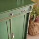 Antique cabinet in fir with green patina Metsä | Hector