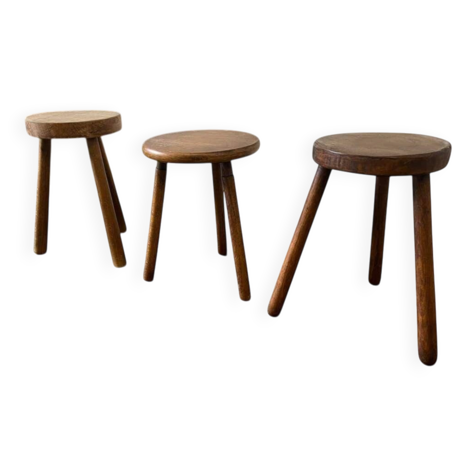 Vintage round side table / plant table / stool
