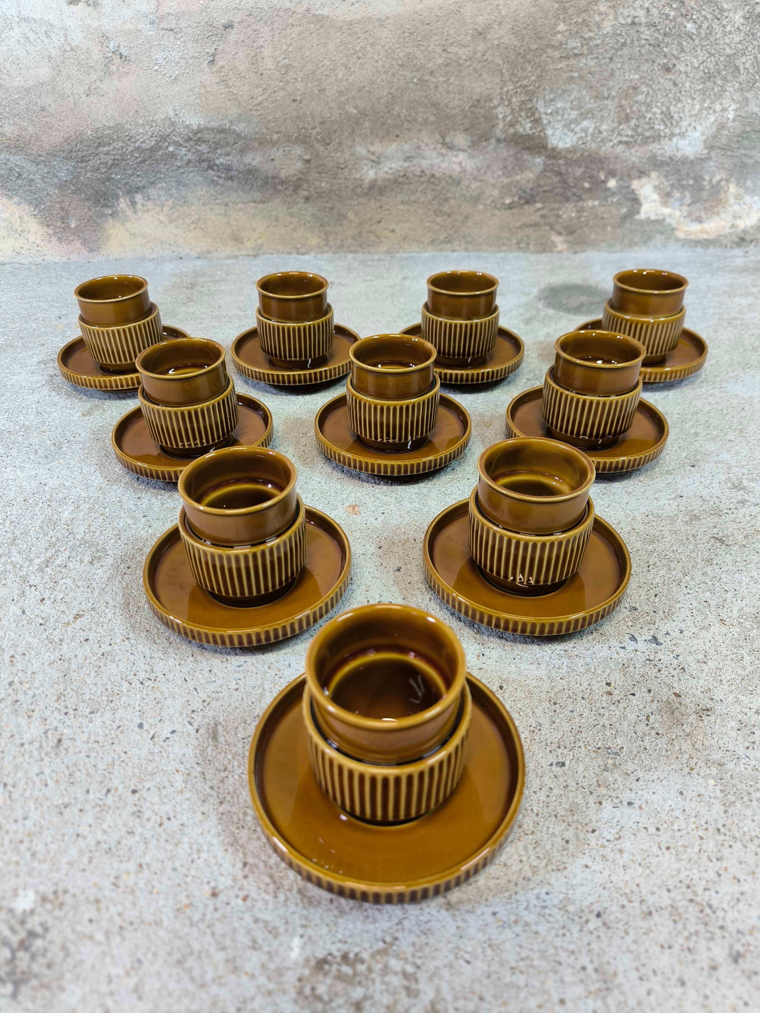 Set of ten vintage Tognana cups, Italy.