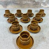 Set of ten vintage Tognana cups, Italy.