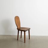 Vintage Swedish Modern Wooden "Skedblad" Pine Chair by Carl Malmsten, 1930s