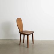 Vintage Swedish Modern Wooden "Skedblad" Pine Chair by Carl Malmsten, 1930s