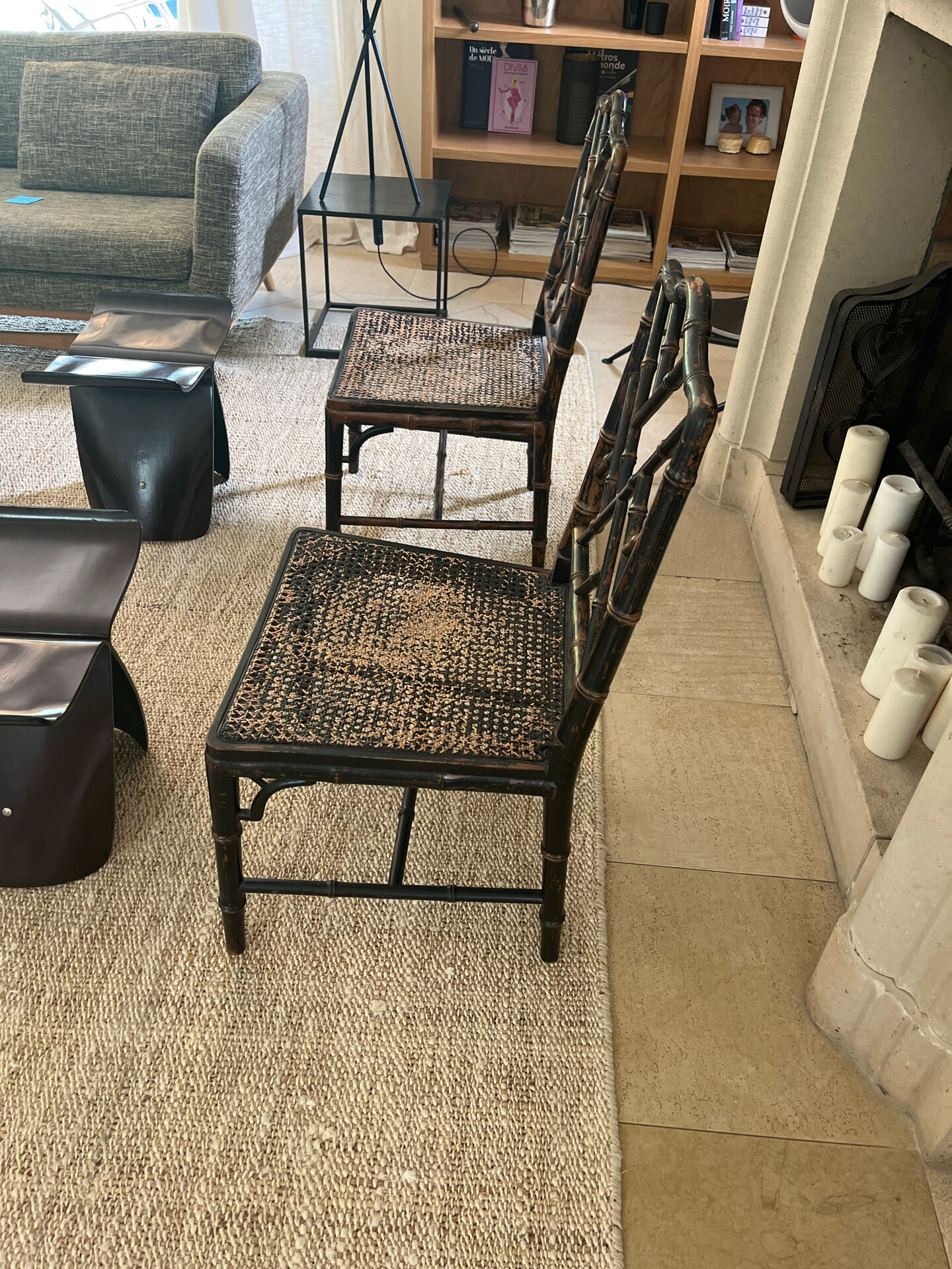 2 Chippendale chairs