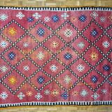 Moroccan Kilim handmade carpet, 166 cm x 131 cm