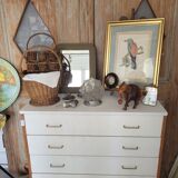 Vintage chest of drawers compass feet