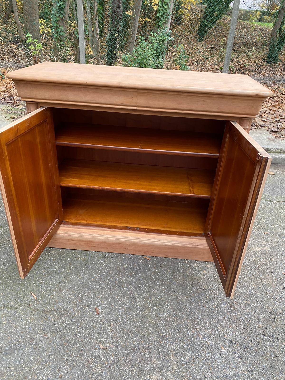 Buffet impérial rénové en bois du 20ème 120cm