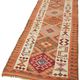 Turkish Handwoven Vintage Herki Kilim 110 cm x 318 cm