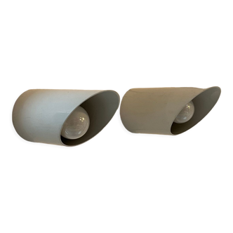 Pair of Obliqua wall lights by Ignazia Favata and Claudio Dini for Bieffeplast 1969